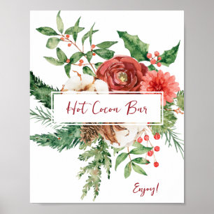 Weihnachts-Cocoa-Bar-Plakat Poster