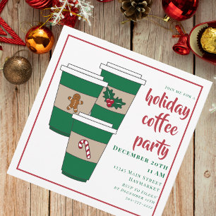 Weihnachts-Coffee-Bar Einladung