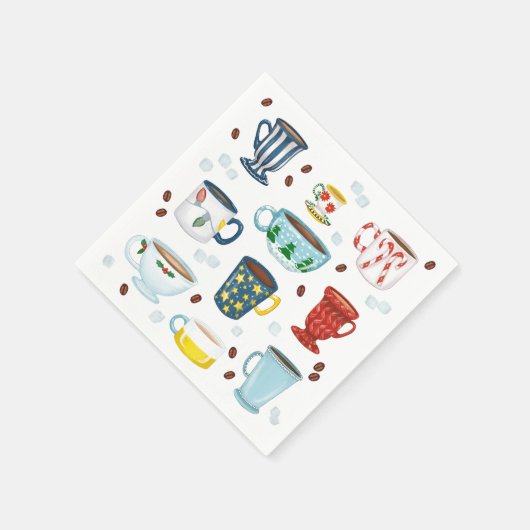 Weihnachts-Coffee Shop Hostess-Geschenk Serviette (Ecke)