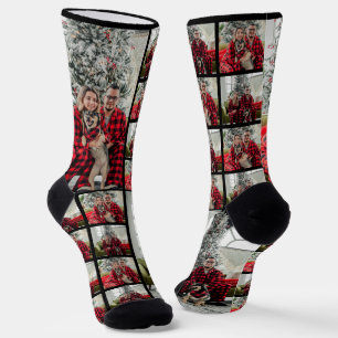 Weihnachts-Collage-Bild Socken