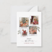 Weihnachts-Collage-Familie Mitteilungskarte (Vorderseite)