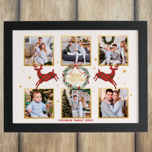 Weihnachts-Collage Familie Sake Printwerbung Fotodruck
