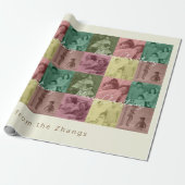 Weihnachts-Collage für Familien Geschenkpapier (Ungerollt)