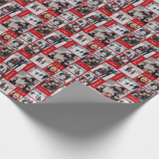 Weihnachts-Collage Wrapping Paper Geschenkpapier (Ecke)