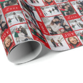 Weihnachts-Collage Wrapping Paper Geschenkpapier (Rolleneckpunkt)