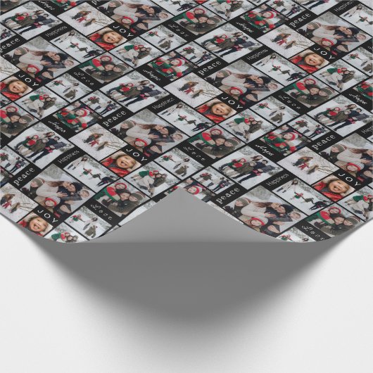 Weihnachts-Collage Wrapping Paper Geschenkpapier (Ecke)