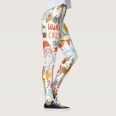 Weihnachts-Comic-Cartoon-Figuren Leggings (Rechts)