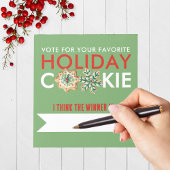 Weihnachts-Cookie Abstimmung Notepad Pack von 40 Notizblock