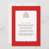 Weihnachts-Cookie-Austausch Feierlichkeiten Einlad Einladung (Rückseite)