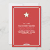 Weihnachts-Cookie-Austausch Feierlichkeiten Einlad Einladung (Rückseite)