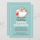 Weihnachts-Cookie-Austausch Feiertag Einladung (Vorne/Hinten)