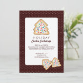 Weihnachts-Cookie-Austausch Feiertag Einladung (Stehend Vorderseite)