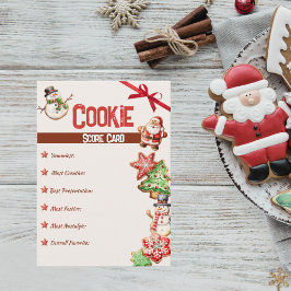 Weihnachts-Cookie-Austauschkarte Begleitkarte