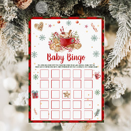 Weihnachts-Cookie Baby Bingo Baby Showcard Einladung