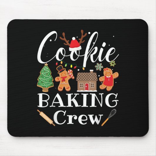 Weihnachts-Cookie Backen Crew Familienbackteam Fu Mousepad (Vorne)
