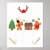 Weihnachts-Cookie Backen Crew Familienbackteam Fu Poster (Vorne)