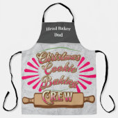 Weihnachts-Cookie Backen Crew Individuelle Name Ko Schürze (Vorderseite)