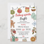 Weihnachts-Cookie Backen Party Einladung (Vorderseite)