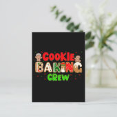 Weihnachts-Cookie Baking Crew Group Matching Xmas Postkarte (Stehend Vorderseite)