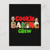 Weihnachts-Cookie Baking Crew Group Matching Xmas Postkarte (Vorderseite)