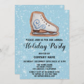 Weihnachts Cookie Company Feiertag Party Blue Snow Einladung (Vorne/Hinten)