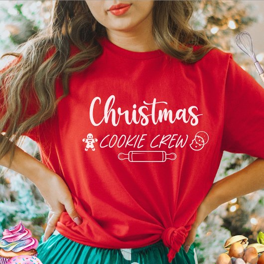 Weihnachts-Cookie-Crew Frauen T - Shirt