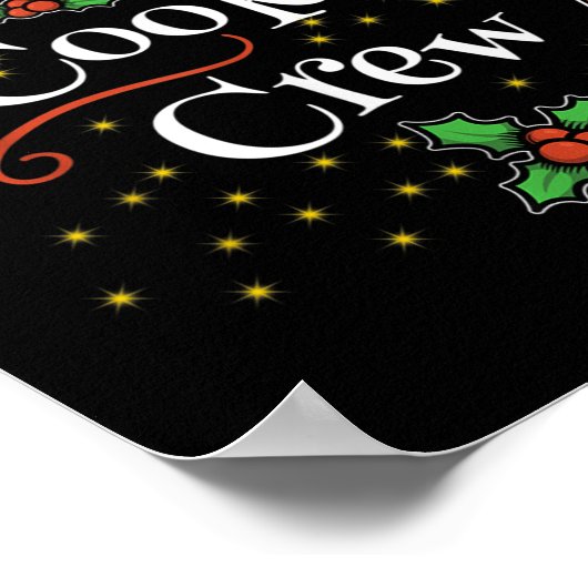 Weihnachts-Cookie-Crew ist perfekt als Familienspi Poster (Ecke)