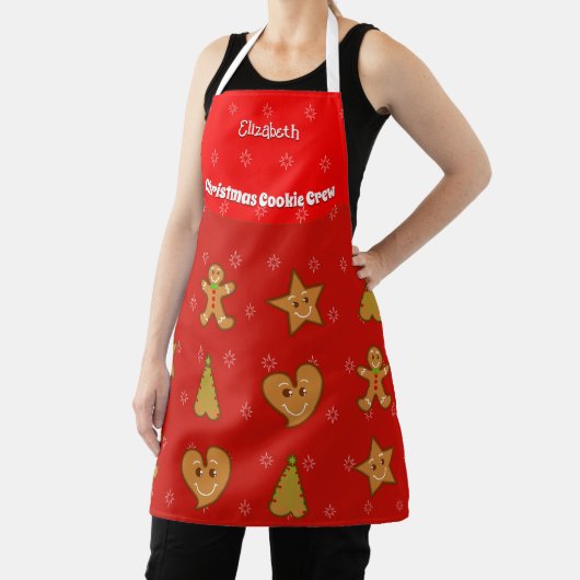Weihnachts-Cookie Crew-Lebkuchen Pals-Red M Schürze (InSitu)