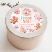 Weihnachts-Cookie Dekoration Party vielen Dank Runder Aufkleber