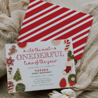 Weihnachts-Cookie Erste Geburtstagsparty Programm