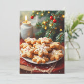 Weihnachts-Cookie-Exchange anpassen Einladung (Stehend Vorderseite)