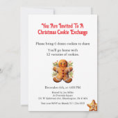 Weihnachts-Cookie-Exchange anpassen Einladung (Rückseite)