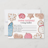 Weihnachts-Cookie-Exchange Dankeskarte (Vorderseite)