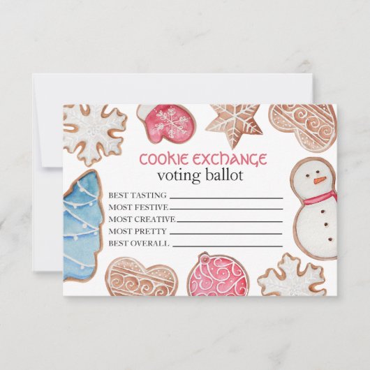 Weihnachts-Cookie-Exchange Dankeskarte (Vorderseite)