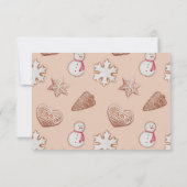 Weihnachts-Cookie-Exchange Dankeskarte (Rückseite)