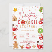 Weihnachts-Cookie-Exchange-Feier Einladung (Vorderseite)