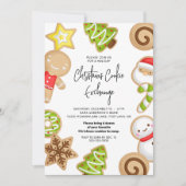 Weihnachts-Cookie-Exchange-Feier Einladung (Vorderseite)