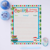 Weihnachts-Cookie-Exchange-Gästeliste Flyer (Einzeln)