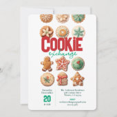 Weihnachts-Cookie-Exchange-Party Einladung (Vorderseite)