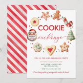 Weihnachts-Cookie-Exchange-Party Einladung (Vorne/Hinten)