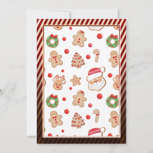 Weihnachts-Cookie-Exchange-Party Einladung (Rückseite)