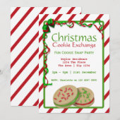 Weihnachts-Cookie-Exchange-Party Einladung (Vorne/Hinten)