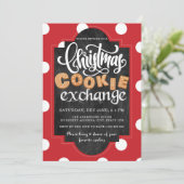 Weihnachts-Cookie-Exchange-Party Einladung (Stehend Vorderseite)