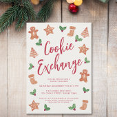 Weihnachts-Cookie-Exchange-Party Einladung