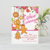 Weihnachts-Cookie-Exchange-Party Einladung (Stehend Vorderseite)