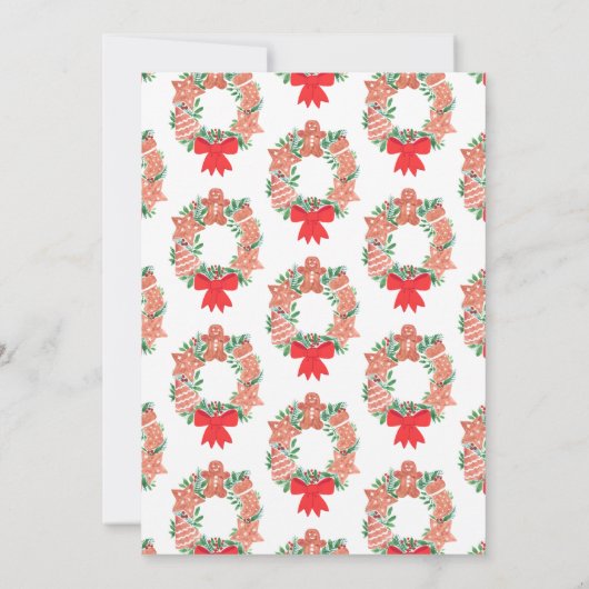 Weihnachts-Cookie-Exchange-Party Einladung (Rückseite)