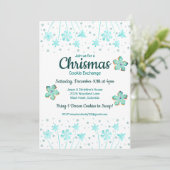 Weihnachts-Cookie-Exchange-Party Einladung (Stehend Vorderseite)