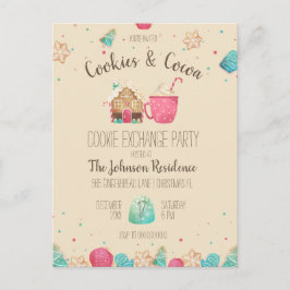 Weihnachts-Cookie-Exchange-Party Einladung Postkarte