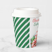 Weihnachts-Cookie-Exchange-Party feierlich grün Pappbecher (Rechts)