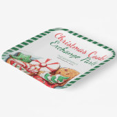 Weihnachts-Cookie-Exchange-Party feierlich grün Pappteller (Gewinkelt)